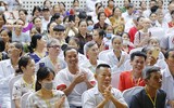 Xúc động những hình ảnh bệnh nhân nghe giảng về ý nghĩa lễ Vu lan